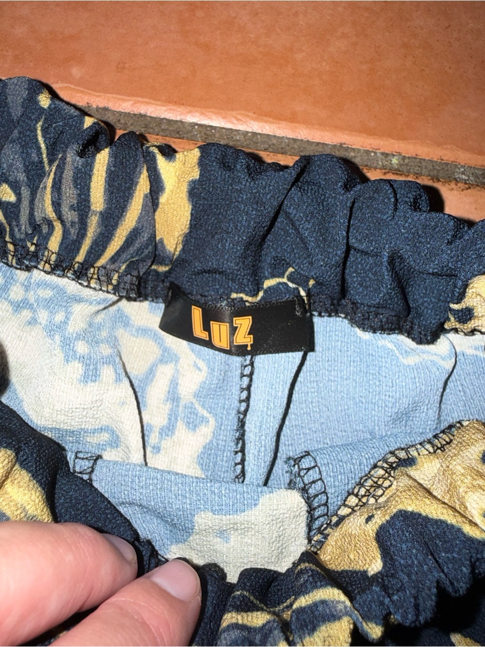 Kids Navy Shell-Print Drawstring Shorts - Picture 2 of 2